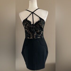 Elegant Black Lace Dress